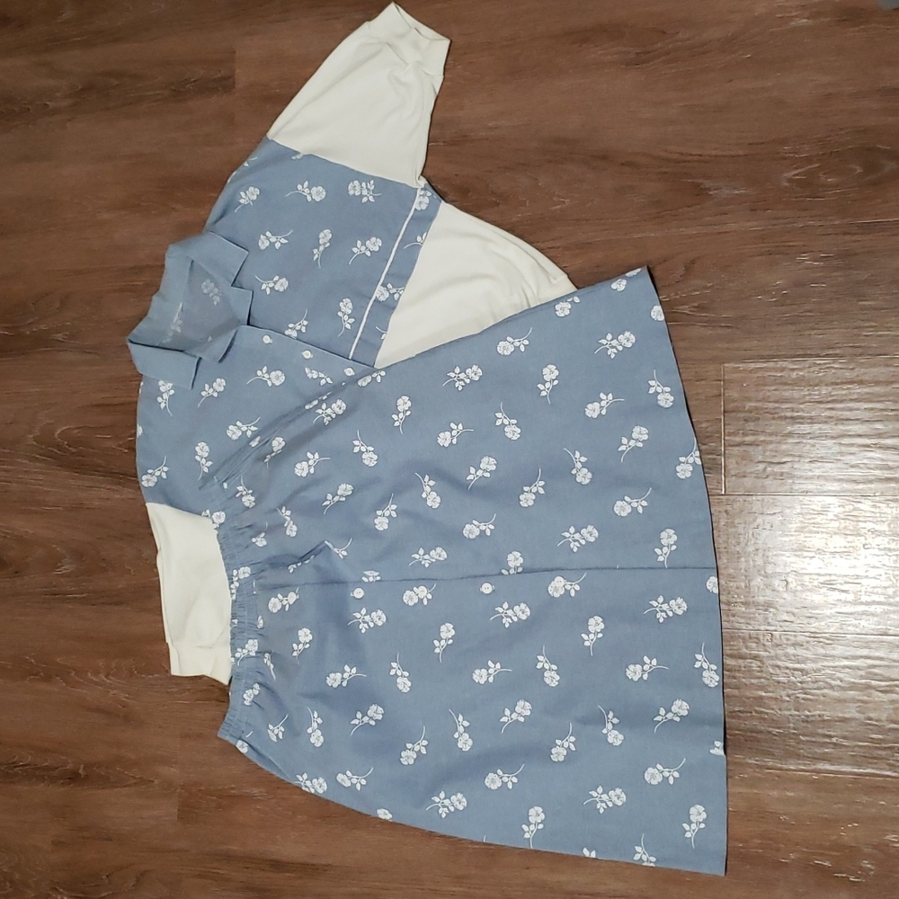 (L) Vintage G.W. Division of Graff Floral Matching Two Piece Coord Set A-Line